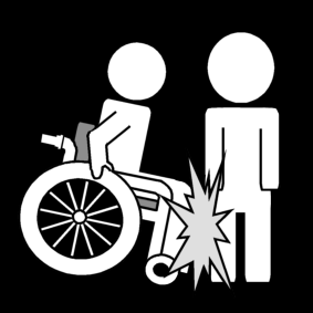 fauteuil roulant: collision